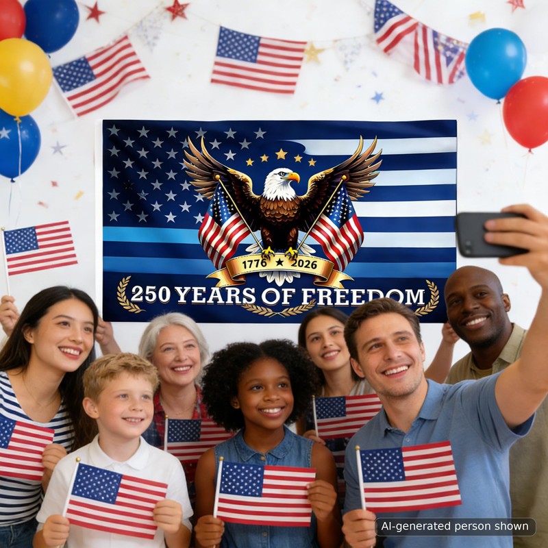 250 anniversary usa flag 3x5 Ft - [3-Layer]True Double Sided
