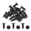 uxcell 20pcs Black Vehicle Car Plastic Rivets Trim Fastener Door