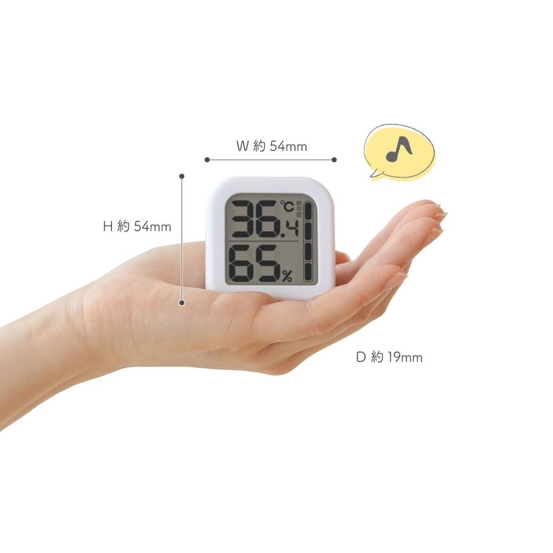 dretec Digital Thermometer/Hygrometer, Hygrometer, Small, Compact, Wall Mounted, Stand, Hook