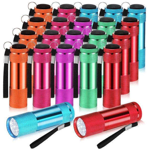 VIHOSE 20 Pcs Mini Flashlights Bulk, Bright Aluminum Handheld Flash