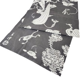 Geishido T-9 Tenugui Wakashi Garden Gray