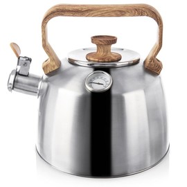 Kettle Kettle Whistling Kettle Stainless Steel with Thermometer 3.2 L