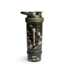 SmartShake Revive 25oz/ 750m Camo Green Protein Shaker, Makes Fruit Water, Easy to Hold, Includes Seal on Lid