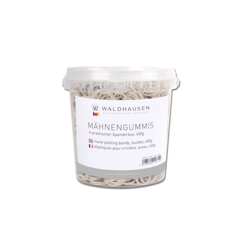 mane rings, white, 400 g