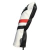Majek Retro Golf Headcover White Red and Black Vintage Leather