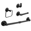 NearMoon 4 Pieces Industrial Pipe Bathroom Hardware Set, Include 18
