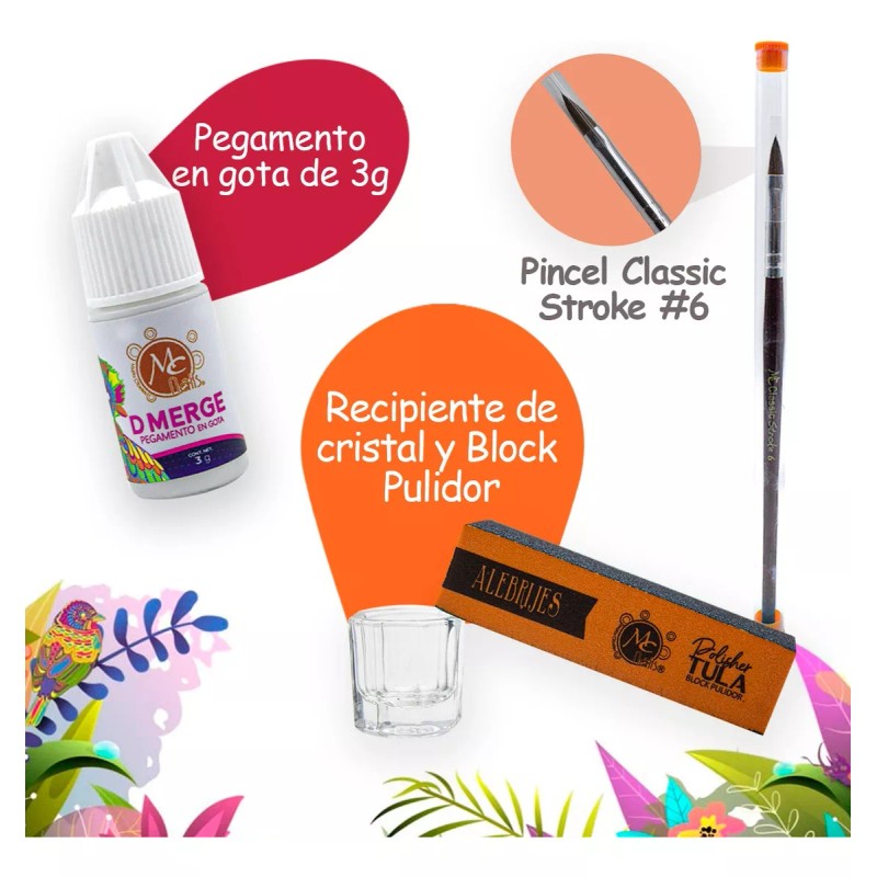 Mc Nails Kit Para Uñas Básico Acrilico Mc Nails Con
