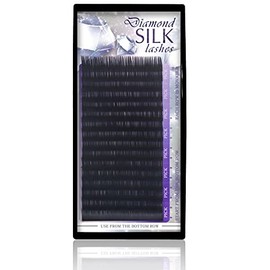 Diamond Silk Lashes C Curl .10mm thickness (thinnest) Eyelash Extensions (.10 x 10mm)