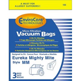Sanitaire Commercial & Eureka Mighty Mite Canister MM Bags 3Pk Generic Part # 153