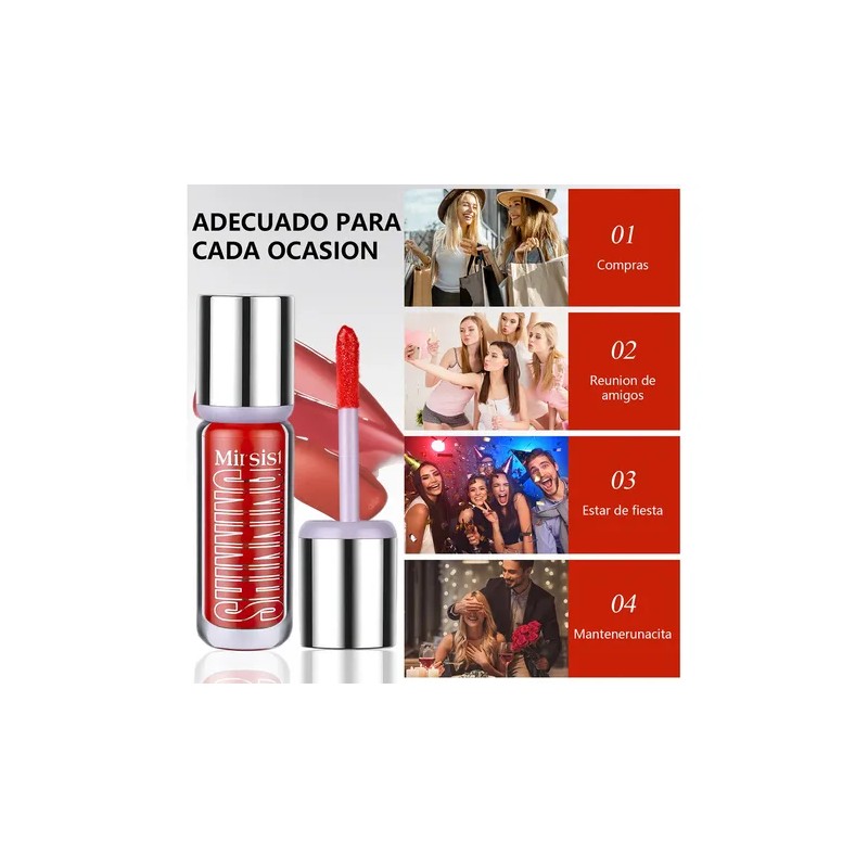 Brillo Labios 3d Hydra Lip Glow Oil Gloss Hidratante 6pcs