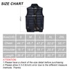 VtuAOL Outdoor Puffer Vest Lightweight Winter Thick Warm Outerwear Vest