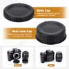 JJC 2-Pack Body Cap and Rear Lens Cap Cover Kit
