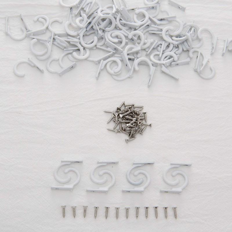 Zhehao 100 Pieces Key Hooks Jewelry Small Hook Key Hanging