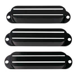 Banworks Electric Guitar Pickup Covers Dual-Coil Hot Rail Pickup Cover Mini Humbucker Cover Frame for Strat Guitars Pack of 3 JT/SYQG-05 Black