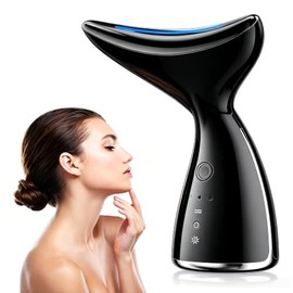CISSSEE - Aparato Facial de Alta Frecuencia con Rodillo de Jade y LED Triple
