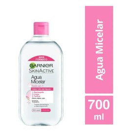 Agua Micelar Garnier Skin Active Todo Tipo De Piel 700ml - Limpieza Profunda, Hidratación y Tonificación 