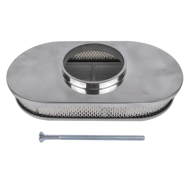 Air Cleaner 15" Oval Full Finned Replacement for Classic Ford