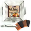 Heavy-Duty Stainless Steel Grill Basket – 12" x 13.75" BBQ