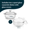 Libbey Baker's Basics 2 Piece Glass Dishes with Lids -