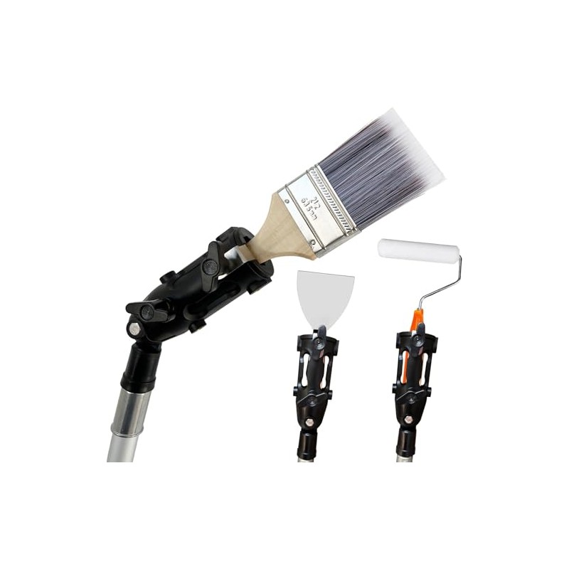 Multi Angle Paint Brush Extender V2, Long Handle Paint Brush,