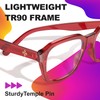 VISOONE Oversized Square Blue Light Blocking Glasses Fashion Computer Eyewear