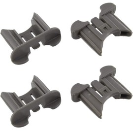 DISHWASHER BASKET RAIL End Cover CAPS Replacement by Vaporly UK Compatible with Beko Altus Lamona 1731540100 (4pcs)