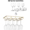 FOMANSH Wine Glass Rack - Under Cabinet Stemware Wine Glass