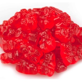 Bayside Candy Individual Colored Gummy Bear Collection (1LB, Wild Cherry)