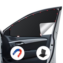 XCBYT Sun Protection Car Curtain, Magnetic Privacy Screen Car Window Darkening, Sun Protection Side Window, Pack of 2