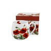 DUO Floral Classic Poppies New Bone China Barrel Cup 430