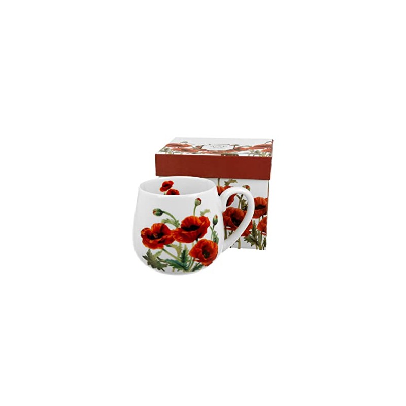 DUO Floral Classic Poppies New Bone China Barrel Cup 430