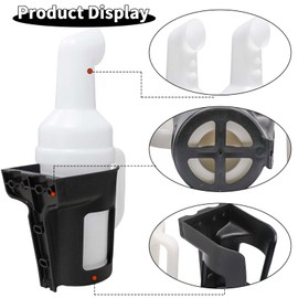 Golf Cart Sand Bottle for Club Car Precedent,Divots Filler Sand & Seed Bottle with Rattle Proof Holder 1 PC