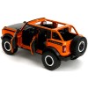 2021 Ford Bronco DCD Open-Top Orange with Black Stripes Hood