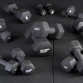 Mirafit Soft Touch Mini Hex Dumbbells - 2 x 0.5kg