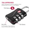 ZHEGE Suitcase Locks TSA Approved, 3 Digit Luggage Locks with