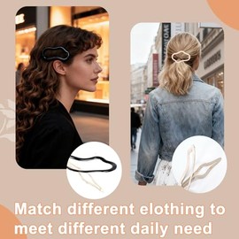 Pinzas para el cabello para mujer, pinzas metálicas a presión, pasadores antideslizantes para peinar, horquillas para el cabello para mujer, accesorio