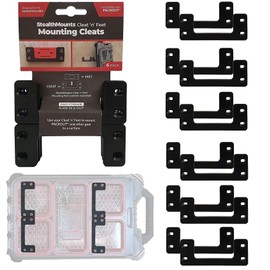 StealthMounts Mounting Cleats for Milwaukee Packout (12 Pack) Black | Mounting Cleats for Milwaukee Packout | Made in The UK