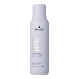 Schwarzkopf Professional BLONDME Bond Repair Purple Shampoo Cool Hair Shampoo Neutralizing Yellow Undertones For Colored Lighthened Bleached Hair Cleansing And Nourishing 300 ml