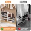 X-cosrack 2-Tier Shoe Rack Organizer for Closet, Expandable and Adjustable