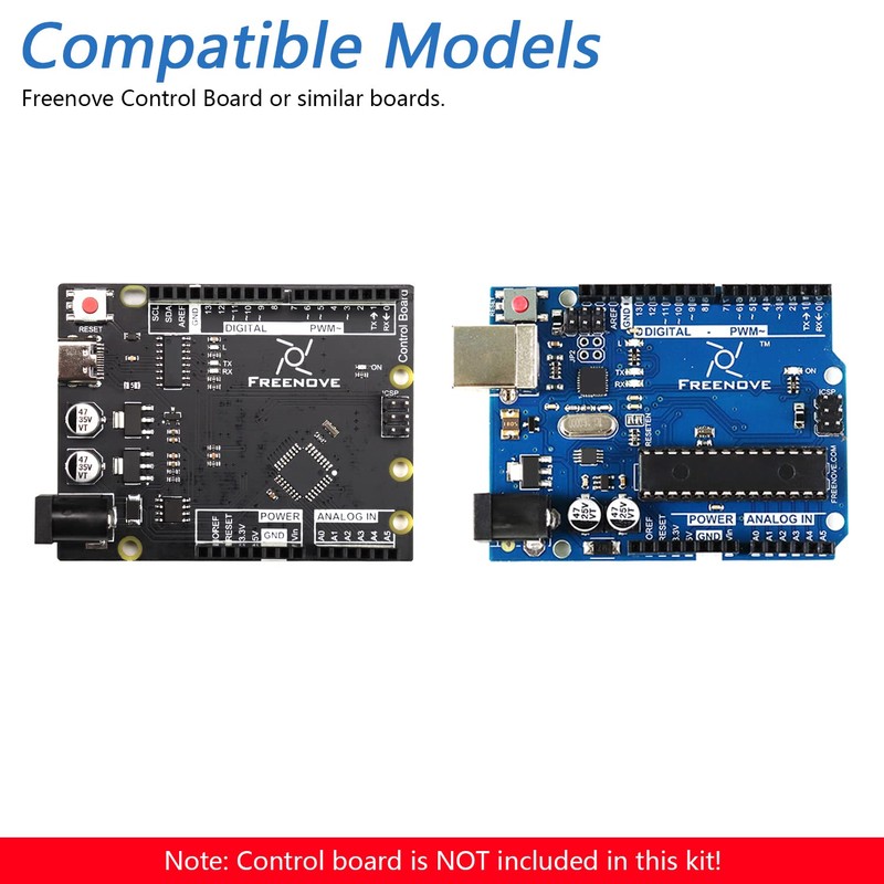 Freenove Projects Kit (No Control Board) (Compatible with Arduino IDE),