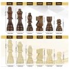 Vahome Magnetic Wooden Chess Pieces Only, 3" Large King Chess