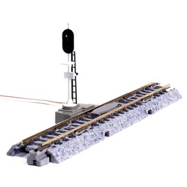 KATO 20-606 N-Gauge 3-Light Automatic Signal, SX 64mm, Auxiliary Track Included, Railway Model Supplies