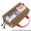 KRYDEX Clear Top Insert Bag Packing Organizer Coyote Brown for