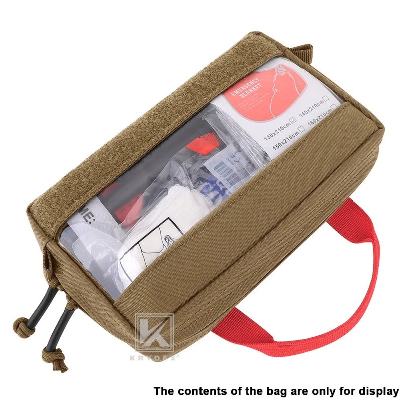 KRYDEX Clear Top Insert Bag Packing Organizer Coyote Brown for