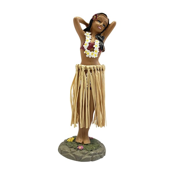 Baoblaze Hawaiian Dancer Car, Mini Hawaiian Dashboard Doll, Hawaii Hula