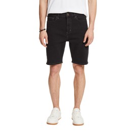 ESPRIT Straight Cut Denim Shorts, Black Dark Washed