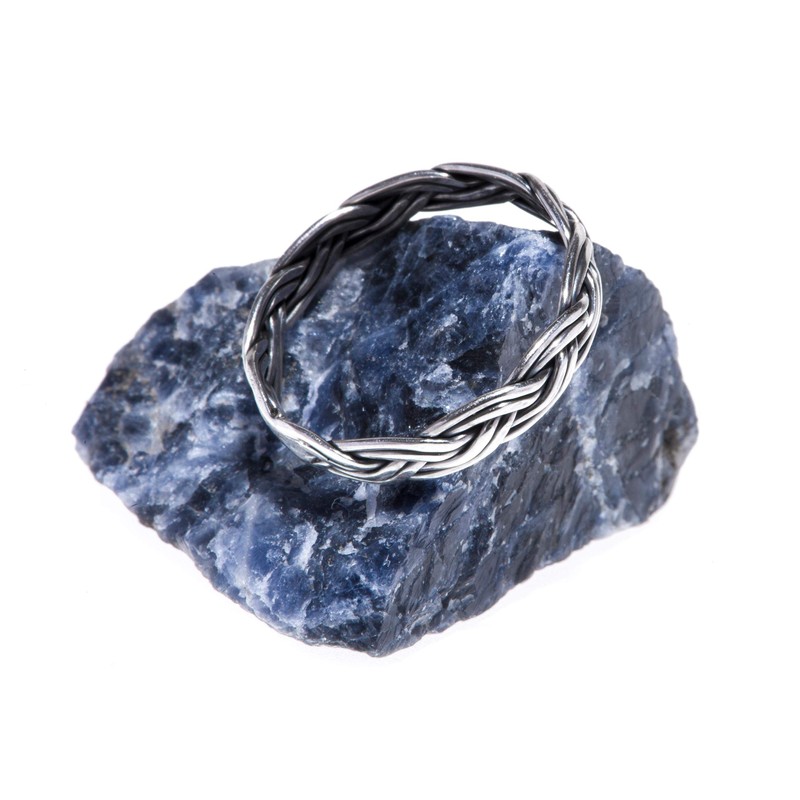 WINDALF RANA Narrow Braided Ring 3mm Viking Jewellery 925 Sterling