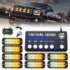 Xprite Surface Mount Strobe Lights Kit with Control Panel, Amber
