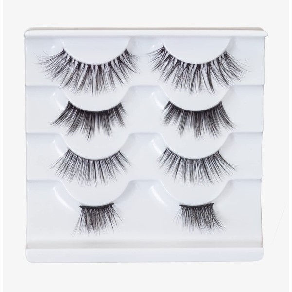 Prest Lashes Natural Fluffy Volume Fake Eyelashes (Natural Wispy Lash)