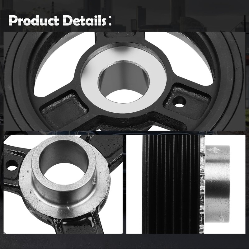 594-771 Engine Harmonic Balancer Crankshaft Pulley Compatible with Mazda 3